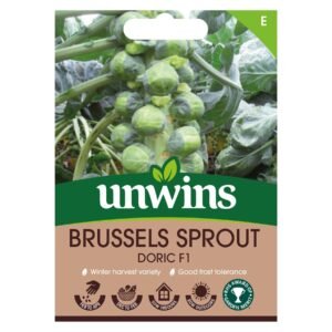 Unwins Vegetable Brussels Sprout Doric F1 Hybrid - 20 Seeds