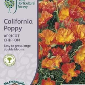 Mr Fothergills RHS California Poppy Apricot Chiffon 300 Seeds