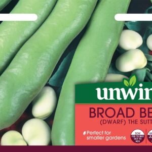 Unwins Broad Bean (Dwarf) The Sutton 45 Seeds
