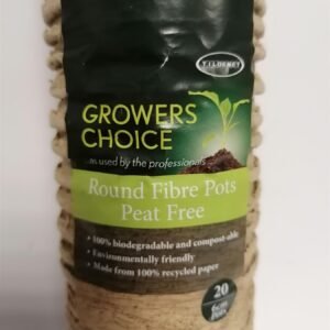 Tildenet - 20 x 6cm Round Fibre Pots