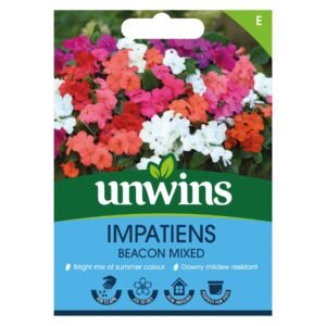 Unwins Flower Impatiens Beacon Mixed - 30 Seeds