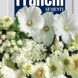 Franchi Seeds of Italy - Flower - FDBF_ 322-6 - Mixed Summer Flowers - White - Seeds