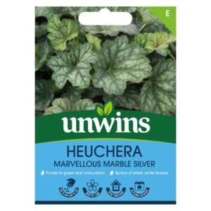 Unwins Flower Heuchera Marvellous Marble Silver - 25 Seeds