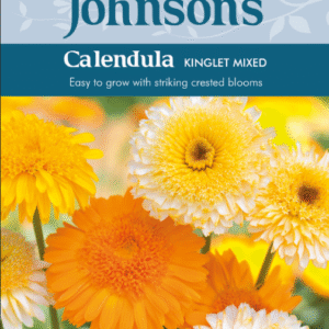 Johnsons Seeds - Edible Flower - Calendula Kinglet Mix Seeds