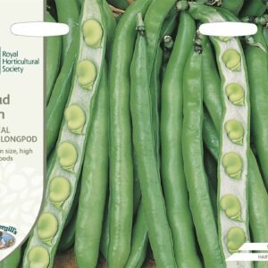 Mr Fothergills RHS Broad Bean Imperial Green Longpod 50 Seeds