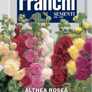 Franchi Seeds of Italy - Flower - FDBF_ 301-20 - Hollyhock - Althea Rosea Doppi Mix - Seeds